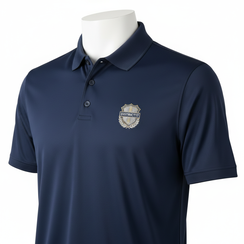 DISTRICT17 Golf T-Shirt - Navy