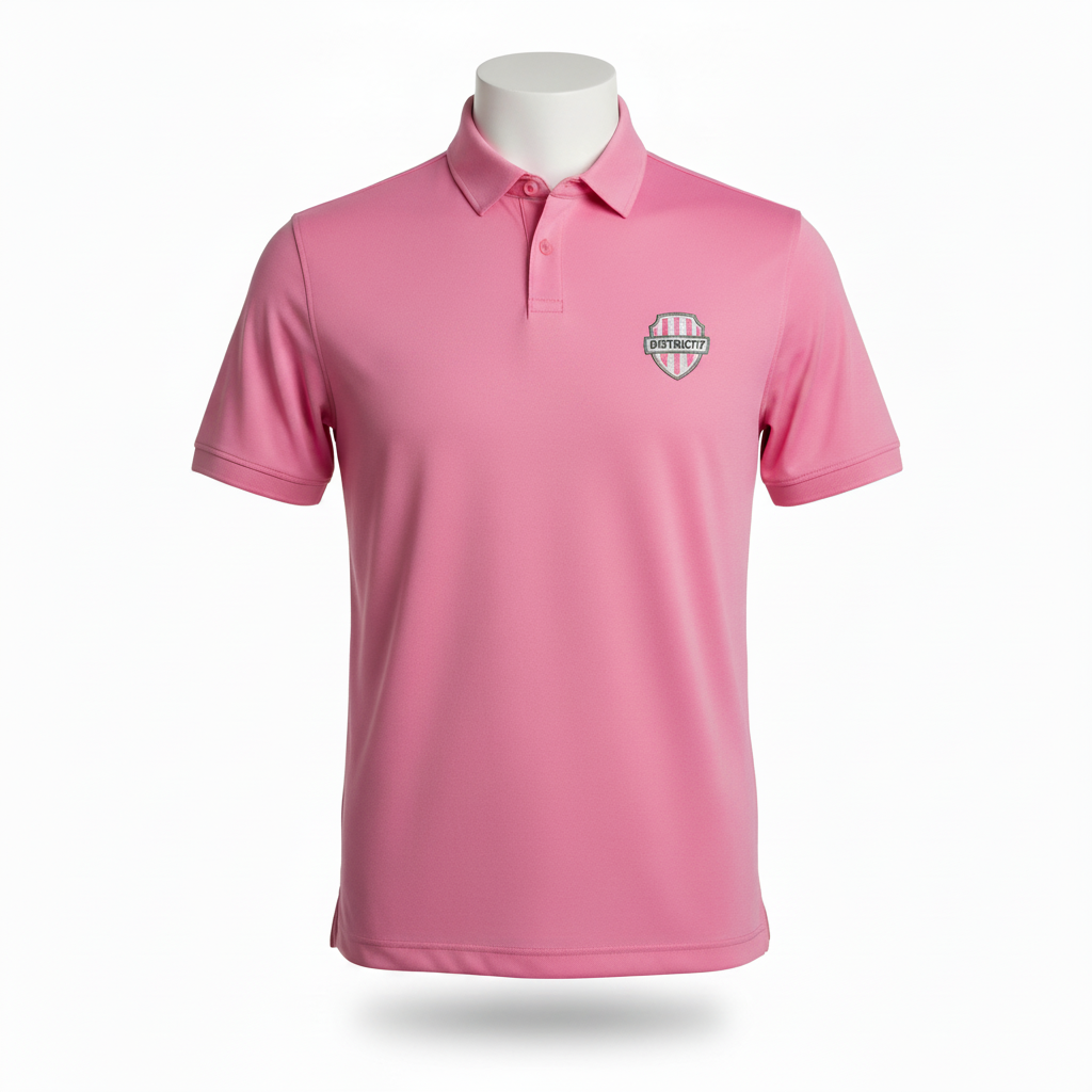 DISTRICT17 Golf T-Shirt - Pink