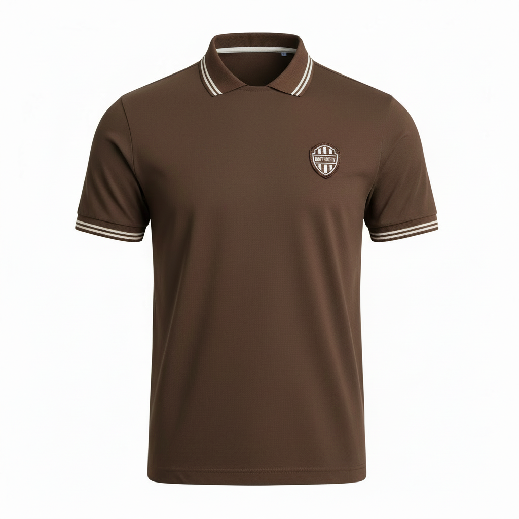 DISTRICT17 Golf T-Shirt - Brown