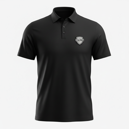 DISTRICT17 Golf T-Shirt - Black